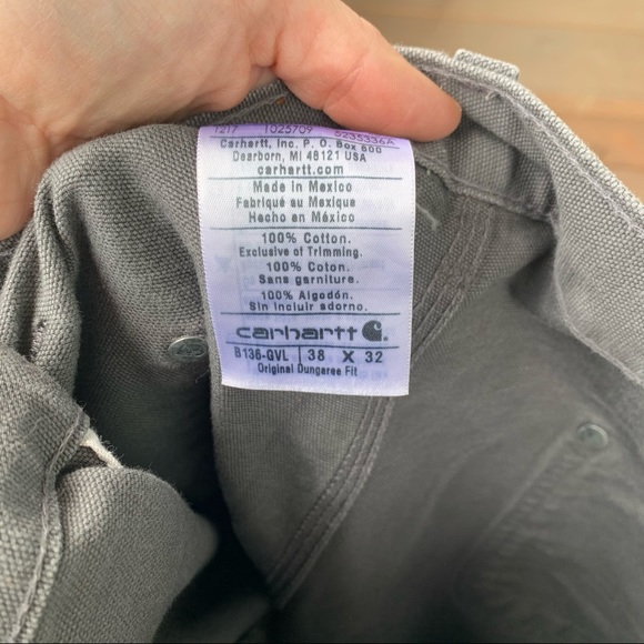 Gray Carhartt WIP Double Knee Pants 38x32 - Picture 7 of 7